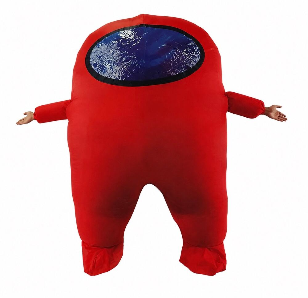 NEW! Astronaut Among Us Inspired Red Inflatable Funny Costume - Adult/Kids